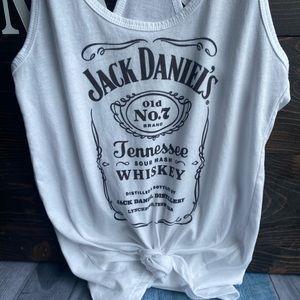 White Jack Daniels Tank Top